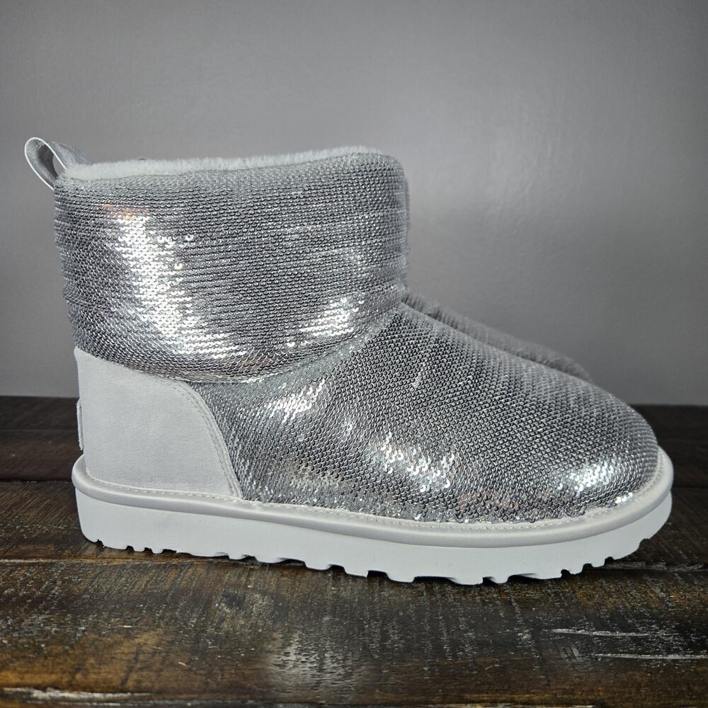 UGG Silver Sequin Winter Boots - image 1
